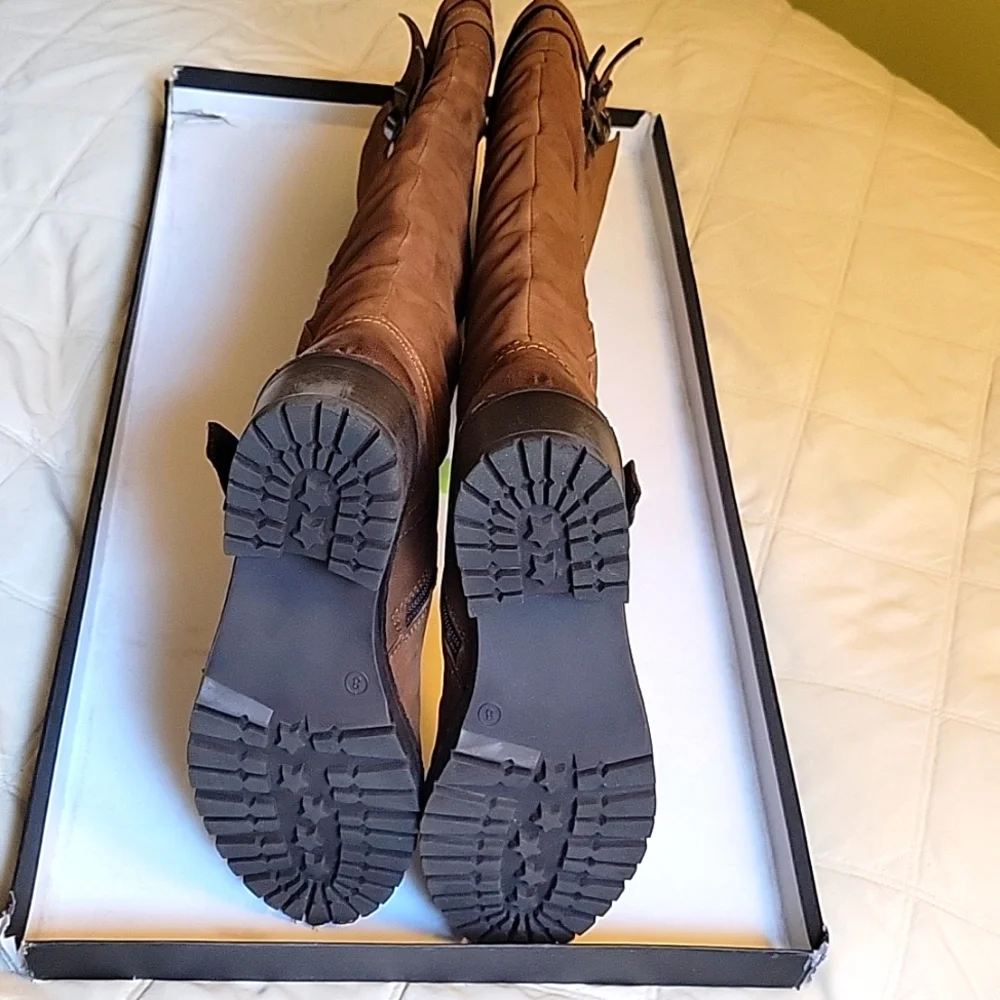 New Knee-high tall Boots, Brown, women, size 8, Vintage Foundry Co 14 - Picture 4 of 8